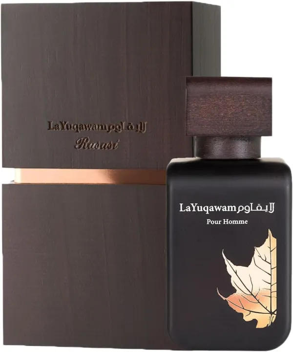 Rasasi La Yuqawam Pour Homme perfume bottle and presentation
