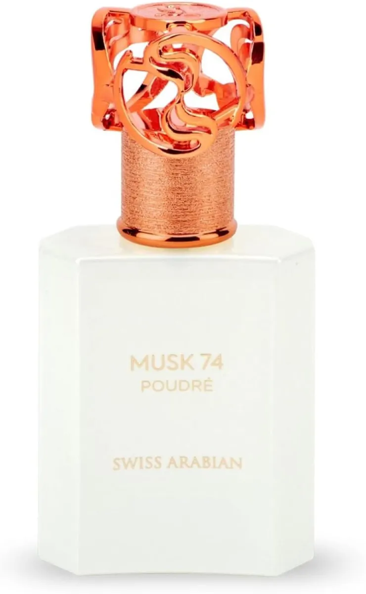Swiss Arabian Musk 74 Poudré bottle and presentation box